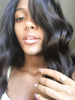 Selfie di una super figona mulatta