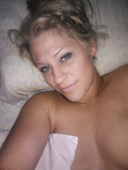 Selfie di una porcona americana