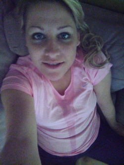 Selfie di una porcona americana