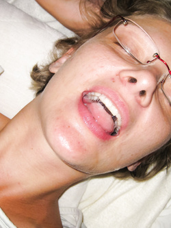 Meggi Polish slut creampued in her hairy cunt