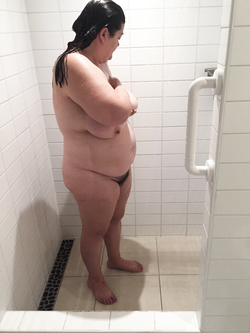 BBW Wife Sal In The Shower - Do you want wash me clean?