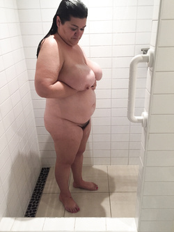 BBW Wife Sal In The Shower - Do you want wash me clean?