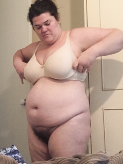 Exposed Unaware BBW Wife Sal Taking Off Bra And Panties